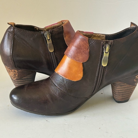 Womens Elite by Corkys Bootie Shoes Multi Color Leather Brown US 6 ELK 6 - Picture 9 of 15